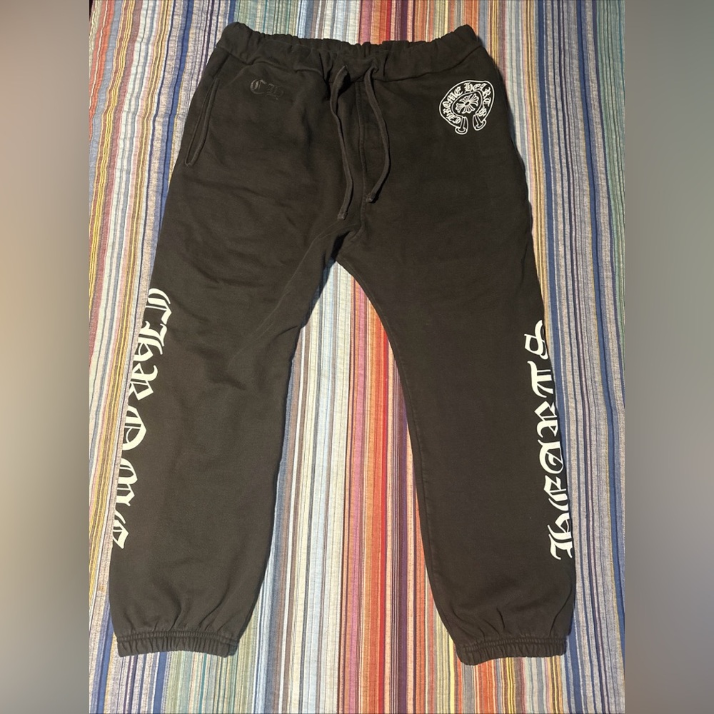 Authentic Chrome Hearts scroll sweatpants, XXL